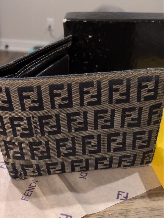 Fendi Other - Fendi Vintage Zucca FF Jacquard Bi-Fold Wallet